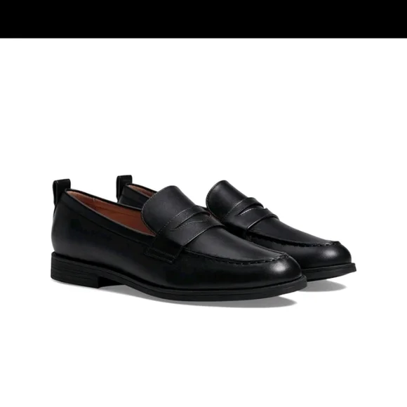Cole Haan Men's Stassi Penny Loafer Leather Shoes - Black